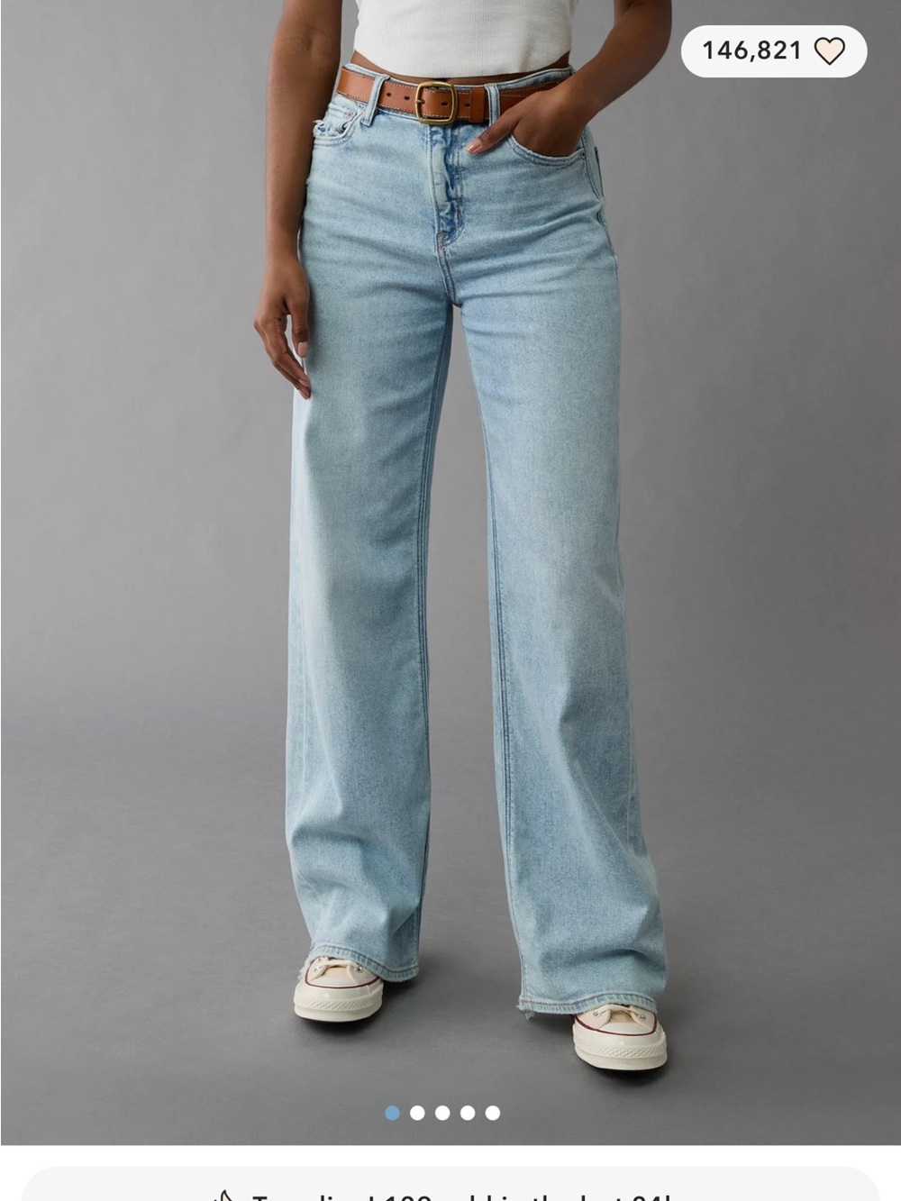 American Eagle Outfitters Dreamy Drape Baggy Wide Leg Super High Rise